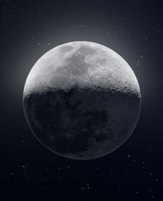 Американец сделал 50 тысяч снимков Луны и собрал из них одно фото (4 фото)