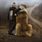 Children and pets. Awesome pictures